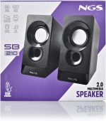 NGS SB210 – Stereo Speaker 12W for PC, USB Power, 3.5 mm Jack Input, Clear and Surround Sound, Volume Control, Compact Design, Plug & Play, Compatible with Computers and Laptops - Imagen 10