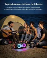 200W Portable Karaoke Bluetooth Speaker, Equipped with 2 Wireless Microphones for Karaoke, AUX, TF, USB, Ideal for Adults, Children, Indoor Use, Party and Outdoor Activities - Imagen 6