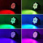 4PCS Pair LED DMX 7CH Spotlights, RGB 36 LED Stage Lights with Remote Control, 72W Disco Light with 7 Lighting Modes for Parties Stages Bars Halloween Christmas - Imagen 5