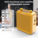 Voice Amplifier with Microphone Portable Public Address System 30W 2800mAh Rechargeable Battery for Teachers, Training, Meeting, Tour Guide (Yellow) - Imagen 6