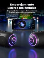 RIENOK Bluetooth Speaker Powerful 35W Tweeter and Woofer Bluetooth 5.3 Waterproof IPX7 Portable Wireless Stereo Pairing Supports TF Card, AUX - Imagen 5