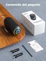 RIENOK Bluetooth Speaker Powerful 35W Tweeter and Woofer Bluetooth 5.3 Waterproof IPX7 Portable Wireless Stereo Pairing Supports TF Card, AUX - Imagen 9