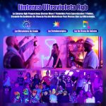 4 in 1 Disco Lights, Ball Lights, RGB LED Disco Light with Musik Sound Activated, DJ Lights with Remote Control for Home Parties, Clubs, Halloween, Christmas - Imagen 4