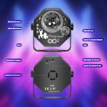 4 in 1 Disco Lights, Ball Lights, RGB LED Disco Light with Musik Sound Activated, DJ Lights with Remote Control for Home Parties, Clubs, Halloween, Christmas - Imagen 5