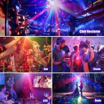 4 in 1 Disco Lights, Ball Lights, RGB LED Disco Light with Musik Sound Activated, DJ Lights with Remote Control for Home Parties, Clubs, Halloween, Christmas - Imagen 6