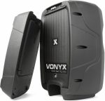 Vonyx PSS302 PA System Complete Set Speakers with Mixer, Sound System, 300 W, PA Speaker Set with Microphone and Tripods, Bluetooth, USB, SD, Remote Control, DJ, Singer, Conference - Imagen 9