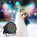 8pcs 36 RGB LED Spotlight Pair with Rechargeable Battery, Disco Headlight Disco Lights with Functional Remote Control 7 Modes Stage Lighting and DMX Control for DJ Disco Wedding Party - Imagen 6