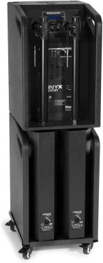 Vonyx VX1050BT Active Sound System 2.2 with Dual Subwoofer, 1150 W, Bluetooth, MP3, USB/SD, AUX, Microphone, Trolley Type and Cables | Ideal Triphonic Equipment for Parties and Mobile Events - Imagen 3