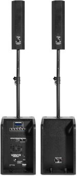 Vonyx VX1050BT Active Sound System 2.2 with Dual Subwoofer, 1150 W, Bluetooth, MP3, USB/SD, AUX, Microphone, Trolley Type and Cables | Ideal Triphonic Equipment for Parties and Mobile Events - Imagen 5