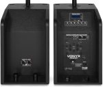 Vonyx VX1050BT Active Sound System 2.2 with Dual Subwoofer, 1150 W, Bluetooth, MP3, USB/SD, AUX, Microphone, Trolley Type and Cables | Ideal Triphonic Equipment for Parties and Mobile Events - Imagen 6