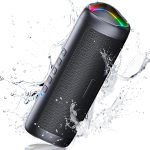 Bluetooth 5.3 Speaker, 30 W Powerful Bluetooth Speaker with Colour LED Light, Powerful Bass and Clear Treble, IPX5 Waterproof, 24H Playback Bluetooth Speaker with TWS Pairing