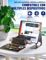 Bluetooth 5.3 Speaker, 30 W Powerful Bluetooth Speaker with Colour LED Light, Powerful Bass and Clear Treble, IPX5 Waterproof, 24H Playback Bluetooth Speaker with TWS Pairing - Imagen 4