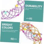 Kisangel 2 Cestas De Hierro Flexibles Bucles Transformables Para Desarrollar Habilidades Infantiles Y Diversión Interactiva Accesorios De Mago Para Trucos Y Manualidades - Imagen 3