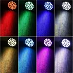4PCS 216W Par LED Spotlight, 27 x 8W Disco Light RGBW DMX Stage Spotlights with Remote Control, 6 Modes Effect Party Light for DJ, Bar, Wedding, Show, Christmas, Halloween - Imagen 3