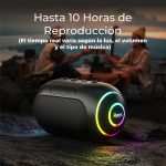 RIENOK S4 Portable Bluetooth Speaker Bluetooth 5.3 Powerful Waterproof IPX7 Small Wireless Stereo Pairing Supports SD Card Black - Imagen 3