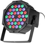 tempo di saldi RGB headlight from 50 W to 120 W with 36 LED Disco Sound Sensor Colourful Light - Imagen 4
