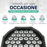 tempo di saldi RGB headlight from 50 W to 120 W with 36 LED Disco Sound Sensor Colourful Light - Imagen 5