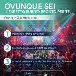 tempo di saldi RGB headlight from 50 W to 120 W with 36 LED Disco Sound Sensor Colourful Light - Imagen 6