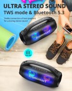 Tronsmart Bang SE Bluetooth Speaker 40W, Portable Powerful Speakers, LED Lights, Waterproof IPX6, 24H Playback, Stereo Sound, Aux and Power Bank, Speaker with Bluetooth 5.3 for Parties - Imagen 8