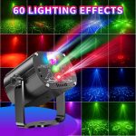 Disco Ball, Music Controlled Disco Light, Party Light, 60 Different Patterns, Strobe Effect, Party Light with Remote Control and 2M USB - Imagen 3