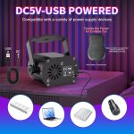 Disco Ball, Music Controlled Disco Light, Party Light, 60 Different Patterns, Strobe Effect, Party Light with Remote Control and 2M USB - Imagen 7