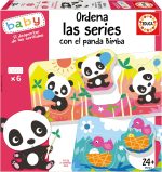 Educa - Order the Series with the Panda Bimba | Children's Educational Game with 6 tiles and nestable to stimulate Fine Motor Skills, Logical Reasoning and Cognitive Development (19713).