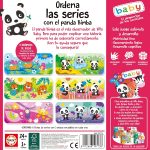 Educa - Order the Series with the Panda Bimba | Children's Educational Game with 6 tiles and nestable to stimulate Fine Motor Skills, Logical Reasoning and Cognitive Development (19713). - Imagen 4