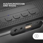Mars Gaming MSB-XT, Portable Speaker + Sound Bar 2in1, Dynamic RGB Lighting, 4 Drivers 20W Sound System, Bluetooth 5.3 Speaker + AUX/MicroSD/USB/FM Radio, Black - Imagen 6