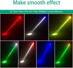 40W RGBW 4 in 1 LED Pinspot + 24 SMD RGB LED Stage Lights Par DMX DJ Lights 7/11CH Party Light Bulb for Bar, Party, Wedding, Disco, Theater, Halloween - Imagen 3