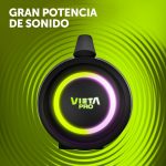 Vieta Pro Powerful 150W Waterproof Bluetooth Speaker, 15H Battery, Built-in Microphone, Portable TWS Large Speaker, Aux-In, USB-C and LED Lights. Portable Speaker Thunder 2 - Imagen 3