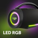 Vieta Pro Powerful 150W Waterproof Bluetooth Speaker, 15H Battery, Built-in Microphone, Portable TWS Large Speaker, Aux-In, USB-C and LED Lights. Portable Speaker Thunder 2 - Imagen 6