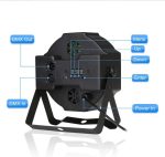 UKing 4PCS LED Spotlight Stage Lights with Pair LED Bag, 72W DMX RGB Disco Lighting Effects Strobo 7 Modes with Wireless Rmoto Control for Weddings Christmas Party Lights - Imagen 6