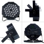 UKing 4PCS LED Spotlight Stage Lights with Pair LED Bag, 72W DMX RGB Disco Lighting Effects Strobo 7 Modes with Wireless Rmoto Control for Weddings Christmas Party Lights - Imagen 8