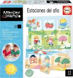 Educa - I learn The Seasons | Learning is Fun | Educational toy children 3 years to learn to identify elements of each season. 24 nestable (19289)