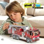 Educa - Studio Puzzle in 3D with Pieces Screws and Nuts. Assemble a Fire Truck From Scratch. +5 years (19186) - Imagen 4