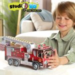 Educa - Studio Puzzle in 3D with Pieces Screws and Nuts. Assemble a Fire Truck From Scratch. +5 years (19186) - Imagen 7