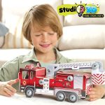 Educa - Studio Puzzle in 3D with Pieces Screws and Nuts. Assemble a Fire Truck From Scratch. +5 years (19186) - Imagen 8