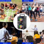 Powerful Bluetooth Speaker 60W (80W Peak) with Dual Subwoofer and Deep Bass, Portable Bluetooth Speakers with 100ft Wireless Connection, Ideal for Travel and Parties - Imagen 6