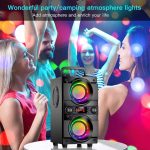 Powerful Bluetooth Speaker 60W (80W Peak) with Dual Subwoofer and Deep Bass, Portable Bluetooth Speakers with 100ft Wireless Connection, Ideal for Travel and Parties - Imagen 7