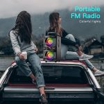Powerful Bluetooth Speaker 60W (80W Peak) with Dual Subwoofer and Deep Bass, Portable Bluetooth Speakers with 100ft Wireless Connection, Ideal for Travel and Parties - Imagen 8