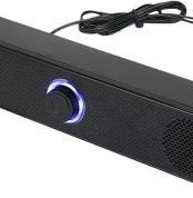 Soundbar for TV,Home Theater Soundbar - Wireless Sound Bar with Deep Bass and Volume Booster for TV Desktop Laptop Projector