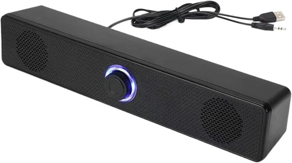 Soundbar for TV,Home Theater Soundbar - Wireless Sound Bar with Deep Bass and Volume Booster for TV Desktop Laptop Projector