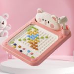 Tablero Magnético de Puntos,Tablero De Arte Magnético con Bolígrafo para Viajar | Juguetes Educativos Interactivos para Niños De 2 A 5 Años - Regalo Infantil - Imagen 3