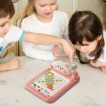 Tablero Magnético de Puntos,Tablero De Arte Magnético con Bolígrafo para Viajar | Juguetes Educativos Interactivos para Niños De 2 A 5 Años - Regalo Infantil - Imagen 8