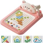 Tablero Magnético de Puntos,Tablero De Arte Magnético con Bolígrafo para Viajar | Juguetes Educativos Interactivos para Niños De 2 A 5 Años - Regalo Infantil - Imagen 9