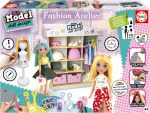 Educa - My Model Doll Design Fashion Atelier | CREATE over 300 amazing different looks. Articulated doll, comb it, cut the fabric and dress it up. Includes mannequin and wardrobe (19350)
