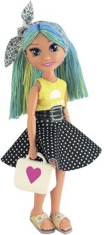 Educa - My Model Doll Design Fashion Atelier | CREATE over 300 amazing different looks. Articulated doll, comb it, cut the fabric and dress it up. Includes mannequin and wardrobe (19350) - Imagen 7