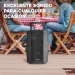Vonyx VSP200 200W Autoamplified Speaker with Battery, Bluetooth, FM Radio, USB/SD, MP3 Player and 2 Wireless Microphones – Rechargeable Portable Sound Ideal for Events, Parties or Outdoors - Imagen 4