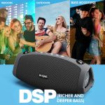 W-KING Powerful Bluetooth Speaker with Wireless Microphone, 120W Peak 70W, Waterproof Wireless Portable Speakers for Outdoors, Triple Passive Radiators/DSP/Power Bank/TF/AUX/EQ/Opener - Imagen 4