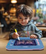 Lexibook, Disney Stitch, Electronic Chalkboard, Neon, 8 Colorful Light Effects, 6 Models Included, Bi-Color Markers and Cloth, Blue (CRNEOD) - Imagen 4